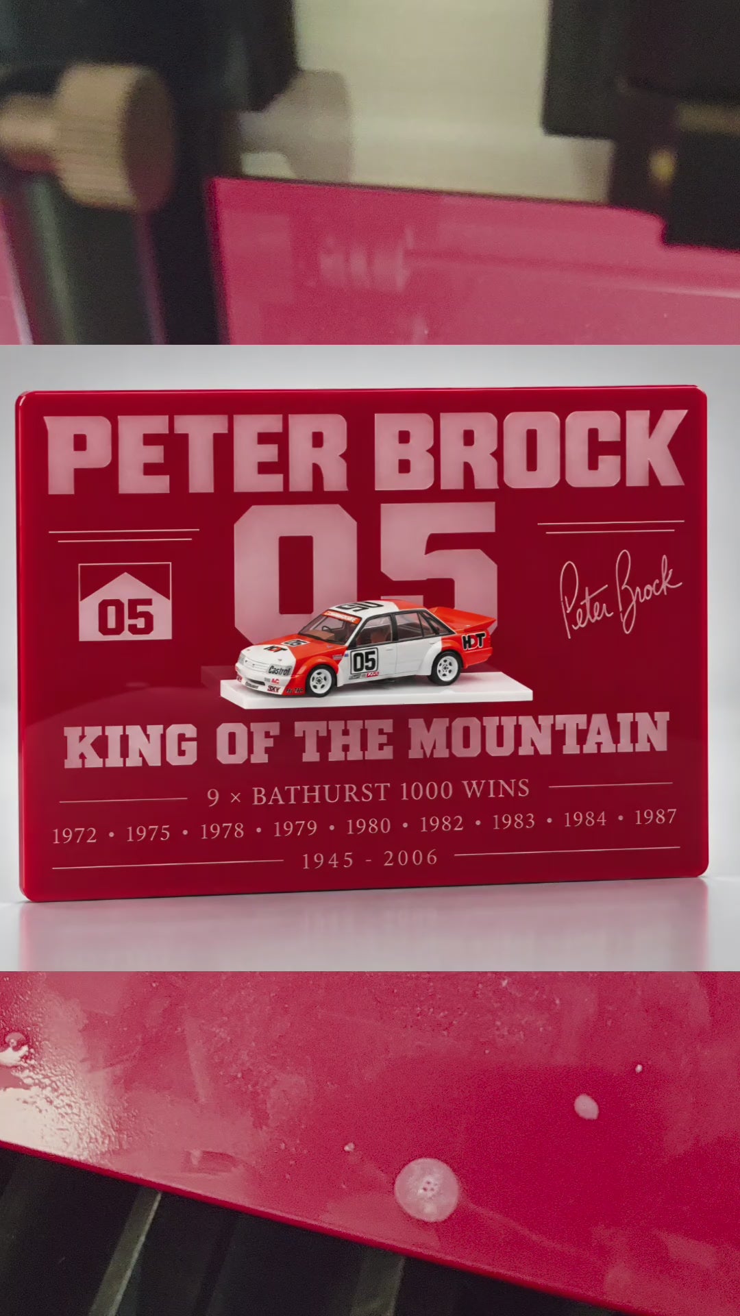 Peter Brock 05 “King of the Mountain” 1:64 Diecast Display Plaque