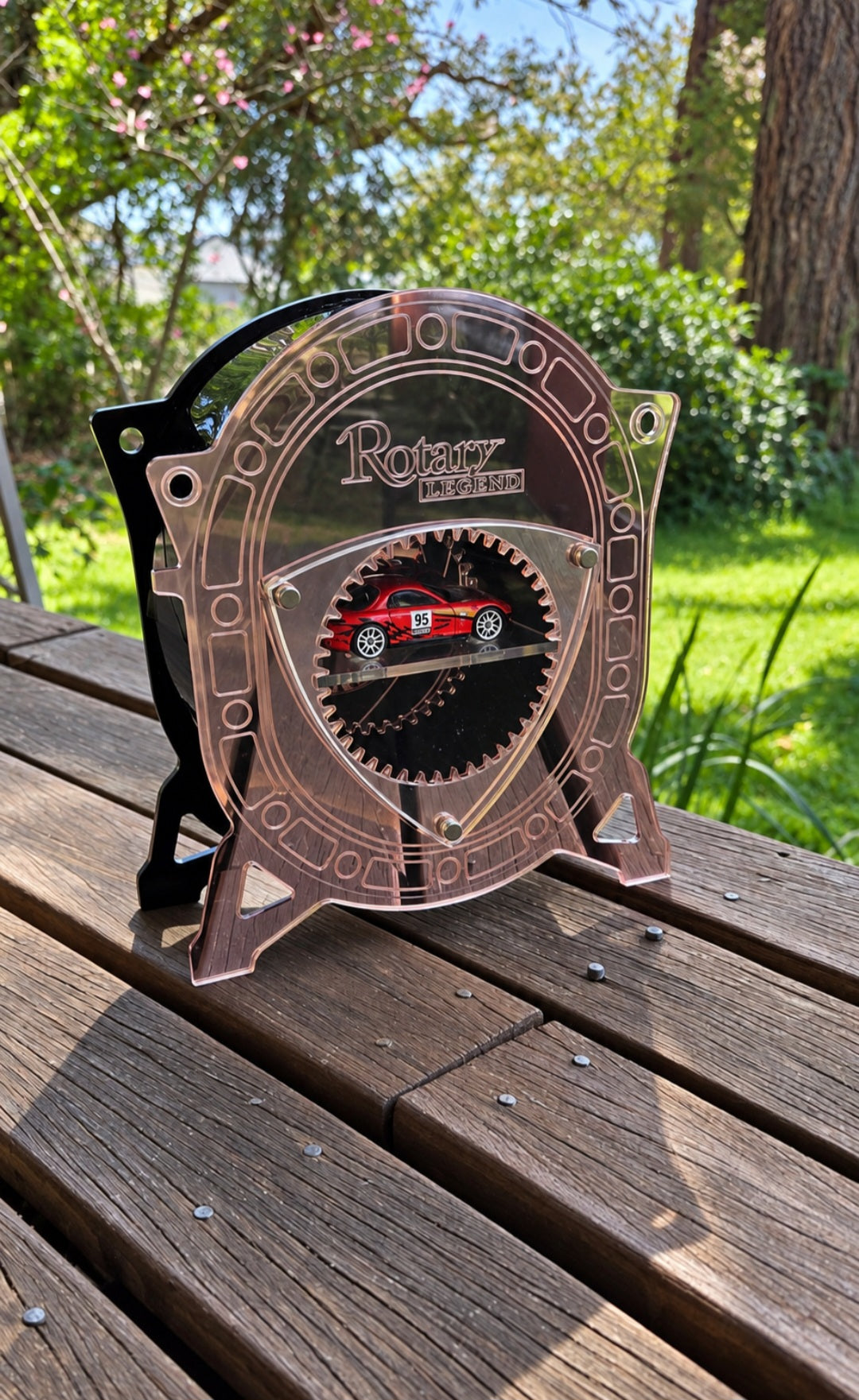 Rotary Engine 1:64 Diecast Display Case – Rose Gold