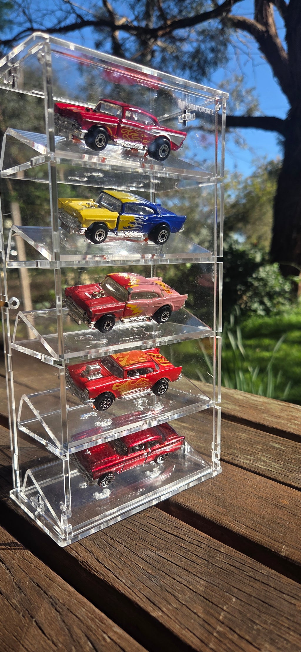 KF005-S 5 Stacker display case Clear