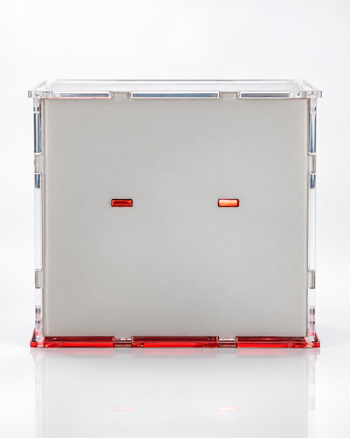 KF002-RG Rose Gold double case with angled top car display