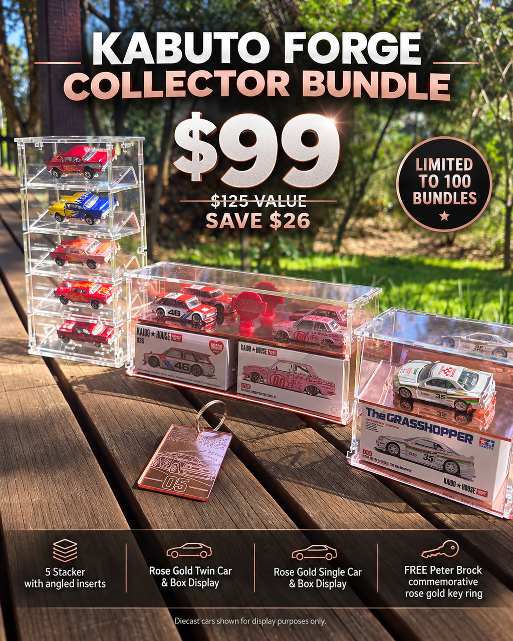 KF00B- Kabuto Forge Collector Bundle – Rose Gold + 5 Stacker | Limited to 100