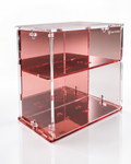 KF002-RG Rose Gold double case with angled top car display