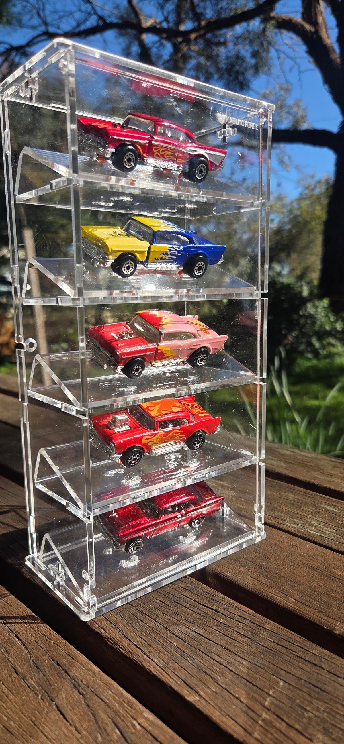 KF005-S 5 Stacker display case Clear
