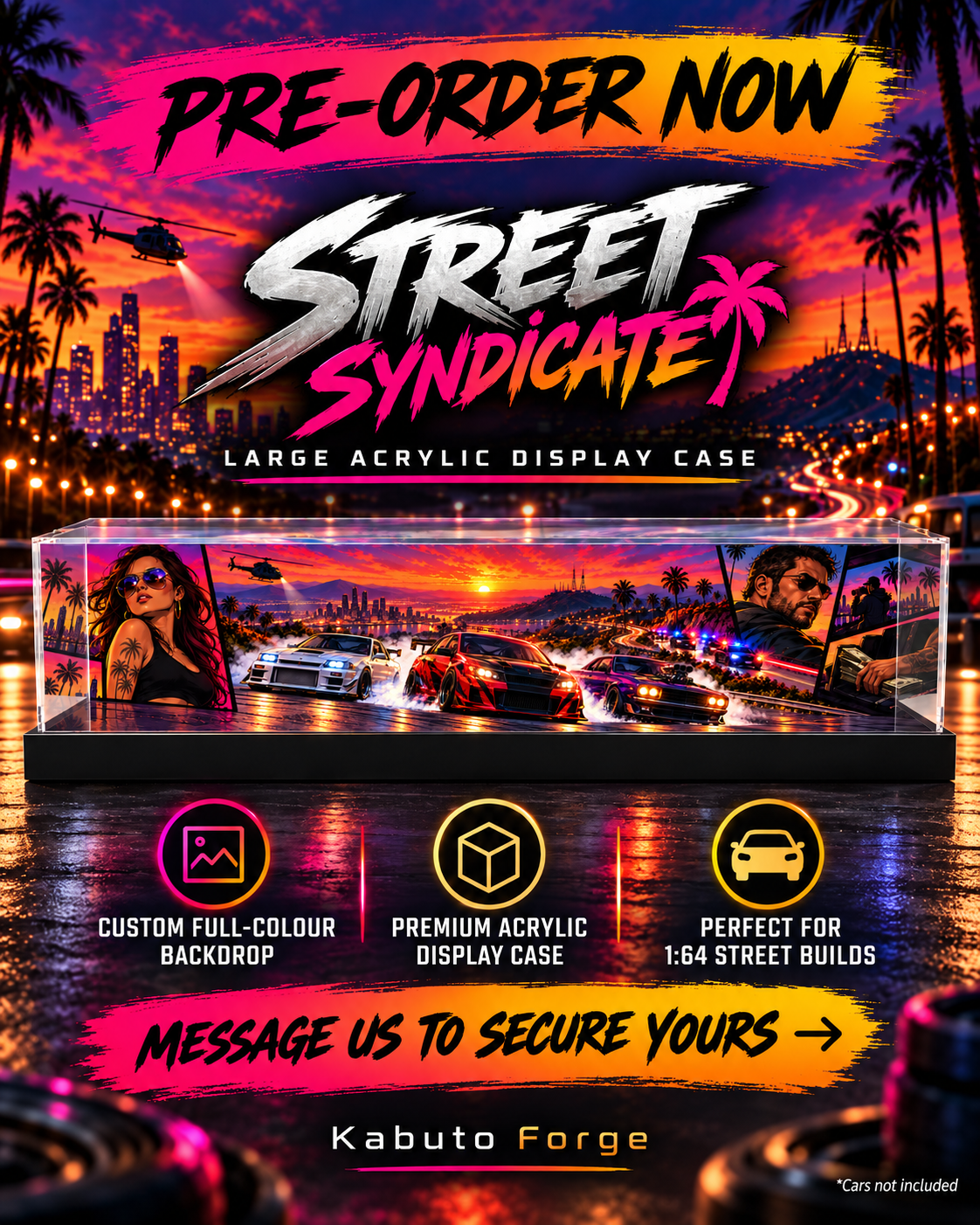 Street Syndicate Large 1:64 Display Case – Pre-Order