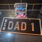 KF002-N — Custom DAD 1 Novelty Number Plate – Father’s Day Gift