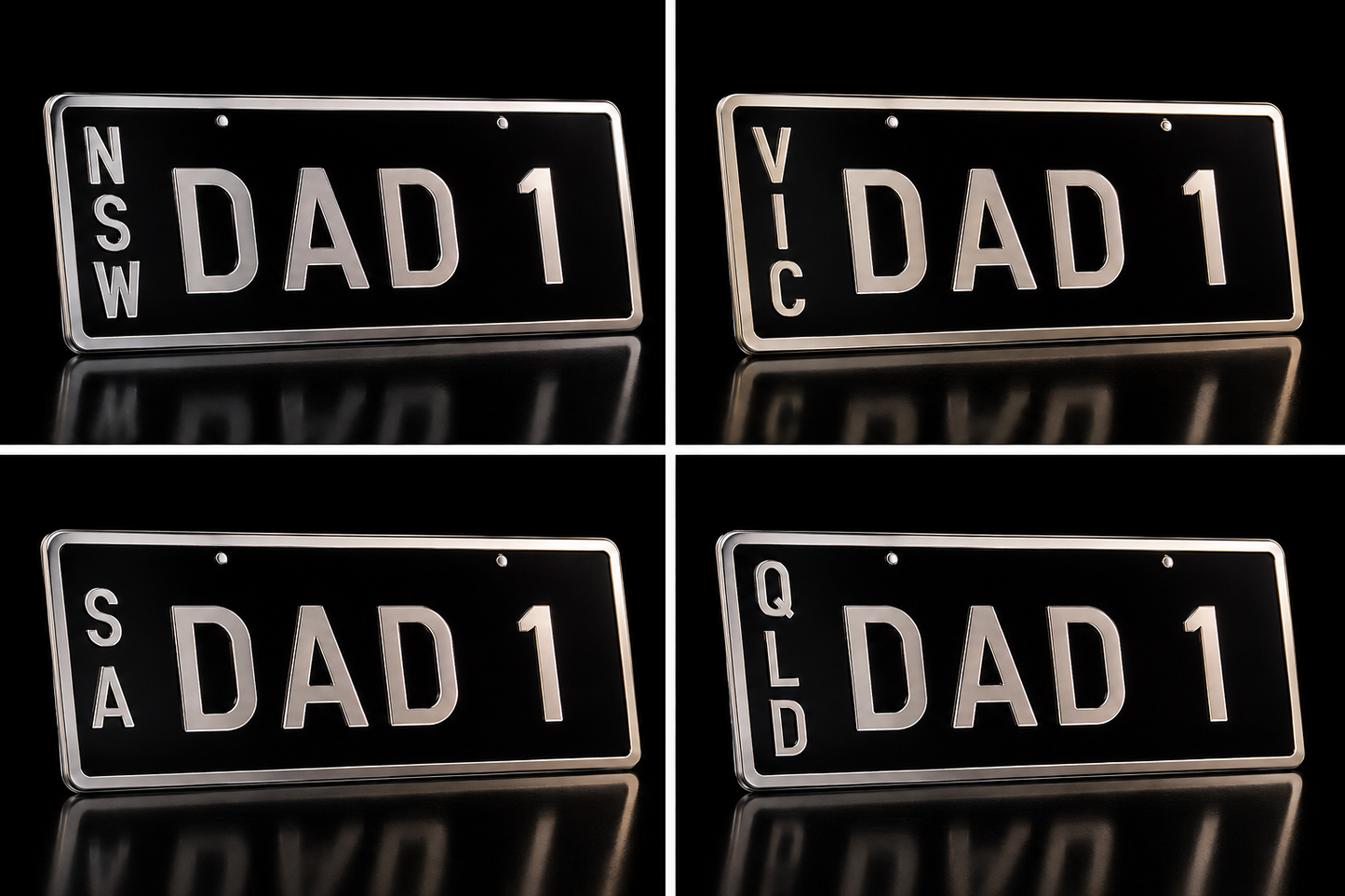 KF002-N — Custom DAD 1 Novelty Number Plate – Father’s Day Gift