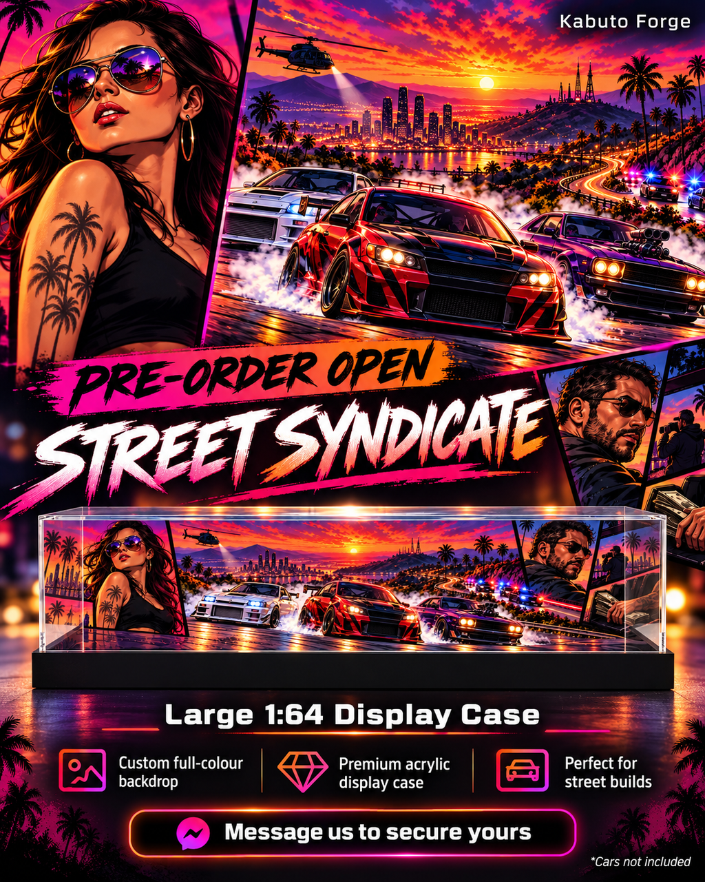 Street Syndicate Large 1:64 Display Case – Pre-Order