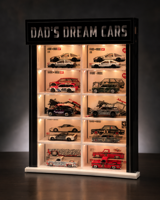 KF004-C Father’s Day 10 Car LED Display Case