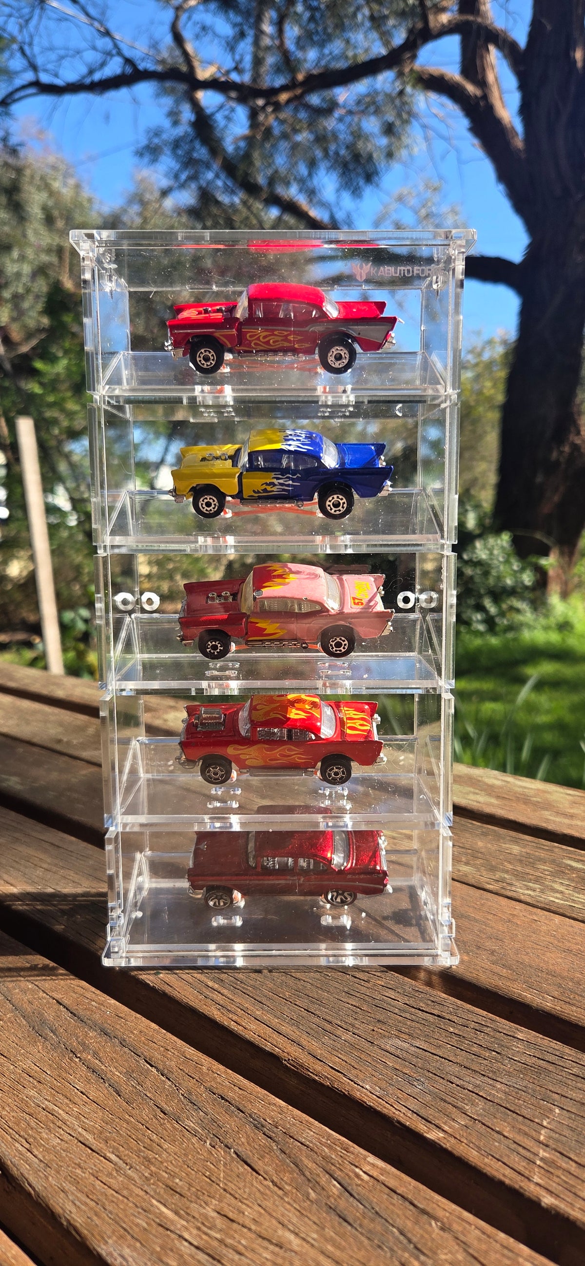 KF005-S 5 Stacker display case Clear